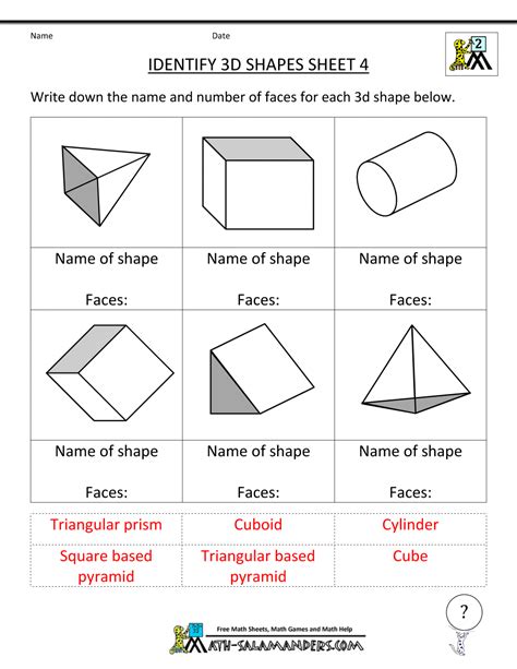 3 dimensional shapes games|Age 5 to 6 games for Shapes: Three.